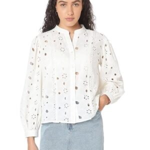 VERO MODA Women's Cotton Regular Fit T-Shirt