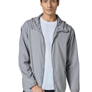 Men Polyester Standard Length UV Protection Sun Screen Parka Jacket | Sun & Pollution Protection Clothing | Lightweight and Quick Dry with UPF 50+ Protection for Outdoors