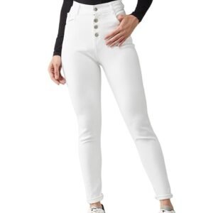 Miss Chase Women's Skinny Fit High Rise Regular Length Stretchable Denim Jeans