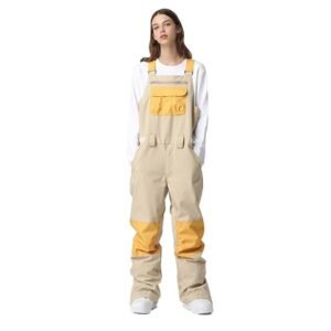 SEARIPE Mens Snow Bibs Ski Pant,Winter Waterproof Overalls Adjustable Outdoor Ripstop Snowboard Pant