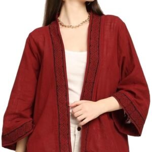 KE KANHA EXPORTS Shrugs for Women Stylish | Cover up on Jeans Tops for Women | Western Beach Outfits | Summer Clothes | Kimono Length Option Short | Medium | Long