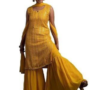 Xomantic Fashion Purple Color Embroidery Kurta Plazzo Set with Dupatta Kurta Set for Womens Wear