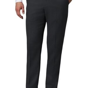 Louis Philippe Men's Slim Fit Mid Rise Pants
