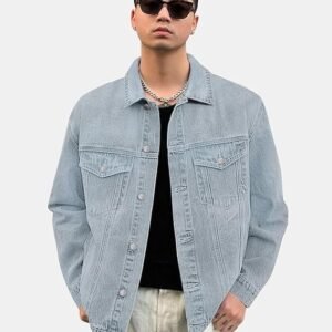 Urbano Fashion Men's Regular Fit Washed Full Sleeve Denim Jacket