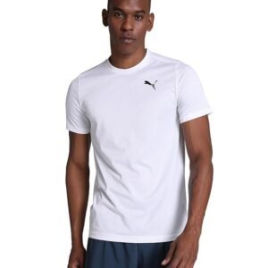 Puma Men's Solid Regular Fit T-Shirt