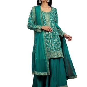 Libas Art Women's Silk Blend Kurta Set