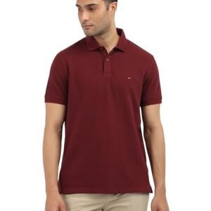 Tommy Hilfiger Men's Cotton Solid Regular Fit Polo