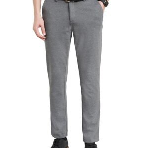 Symbol Premium Men's Slim Fit Stretch Knit Pants - Smart Casual | Flexi Waist