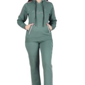 Women Winter Night Suit, Sweatshirt with Lower, Warm Sleepwear Set