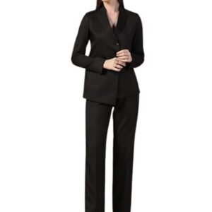 TAHVO 2 Piece Regular Fit Women Blazer and Trousers Suit Set | Casual Office Business