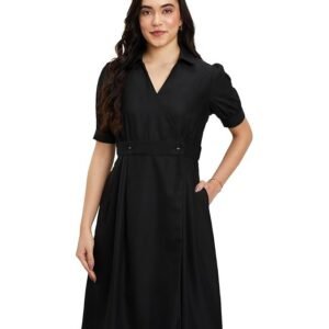 Symbol Premium Women's 'Desk-to-Dinner' Fit & Flare Wrap Dress