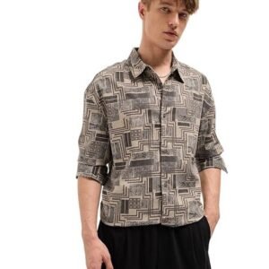 THE BEAR HOUSE Men's Abstract Printed Overshirt