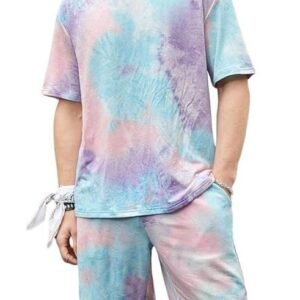 DHRUVI TRENDZ Men's Lycra Solid Co-Ord Set