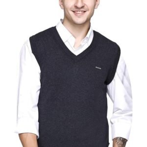 GODFREY Mens V-Neck Premium Cotton Sleeveless Sweater Half